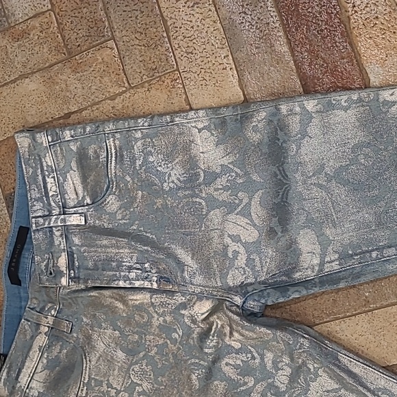 J Brand silver & blue jeans - Picture 3 of 12